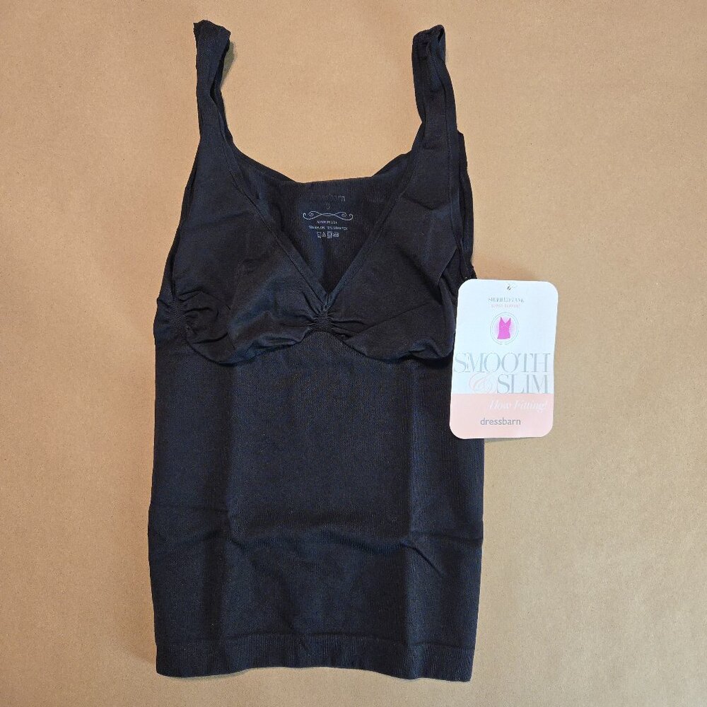 Dressbarn Smooth & Slim Super Support Shirred Tank